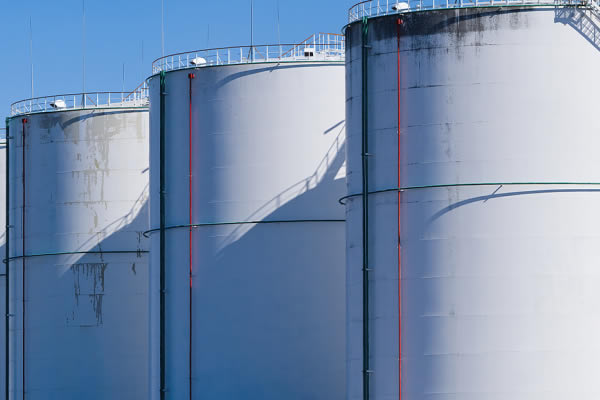 Amo Storage Inc fuel tanks at a filling station, Australia